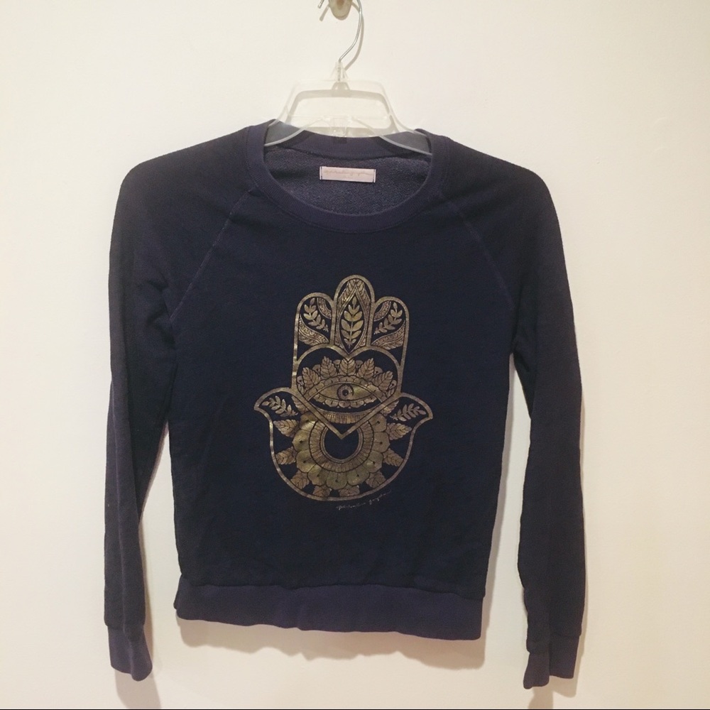 Spiritual Gangster Navy and Gold Sweatshirt